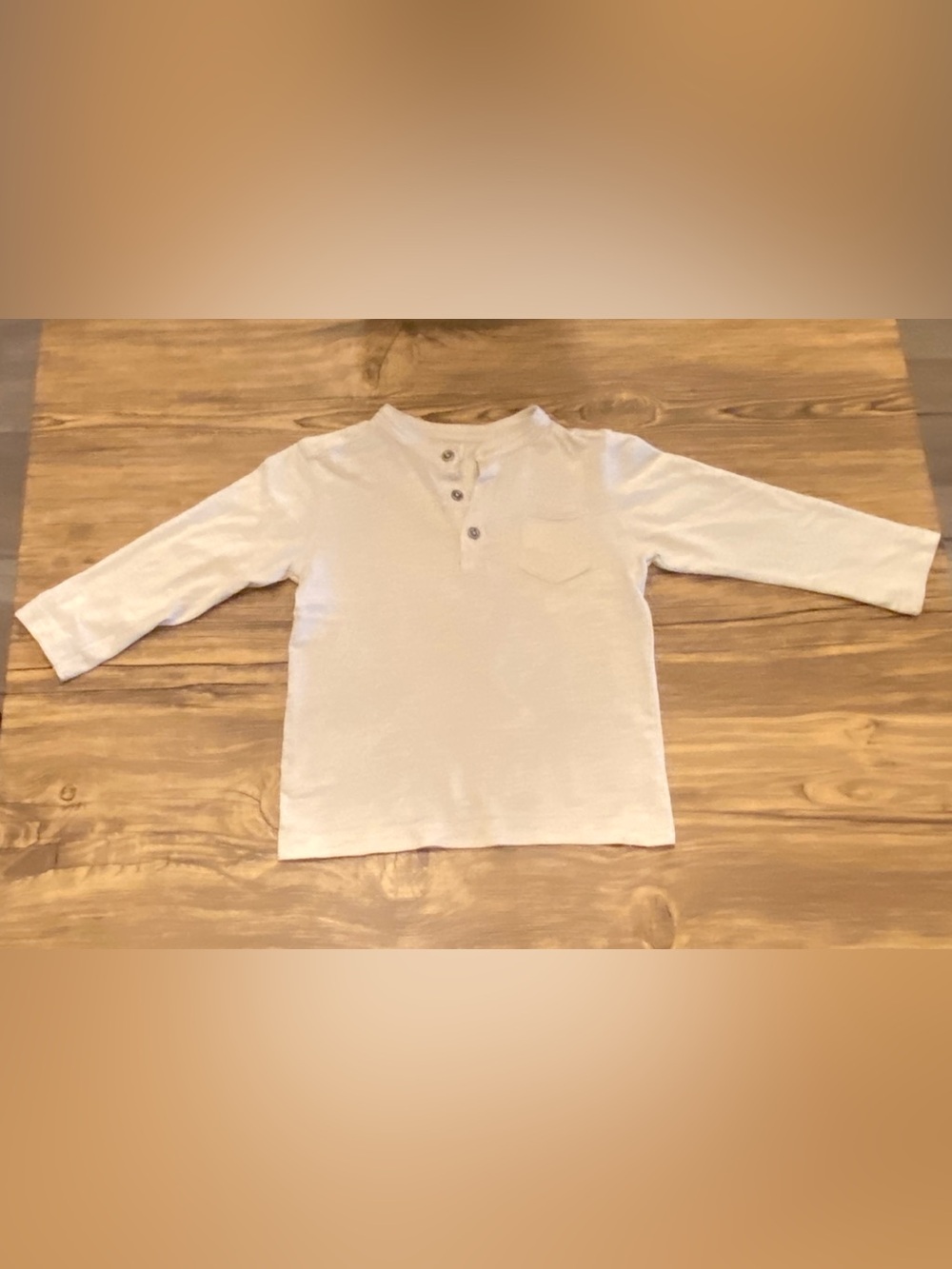 Zara Kids Long Sleeve Henley Tee - Size 24-36 Months